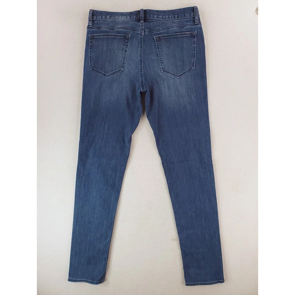 Banana Republic Jeans Mens 32x36 Blue Traveler Slim Tapered Stretch Denim Pants
